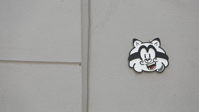 Al mapache Sogy también se le puede encontrar en la Calle Ancha Al mapache Sogy también se le puede encontrar en la Calle Ancha