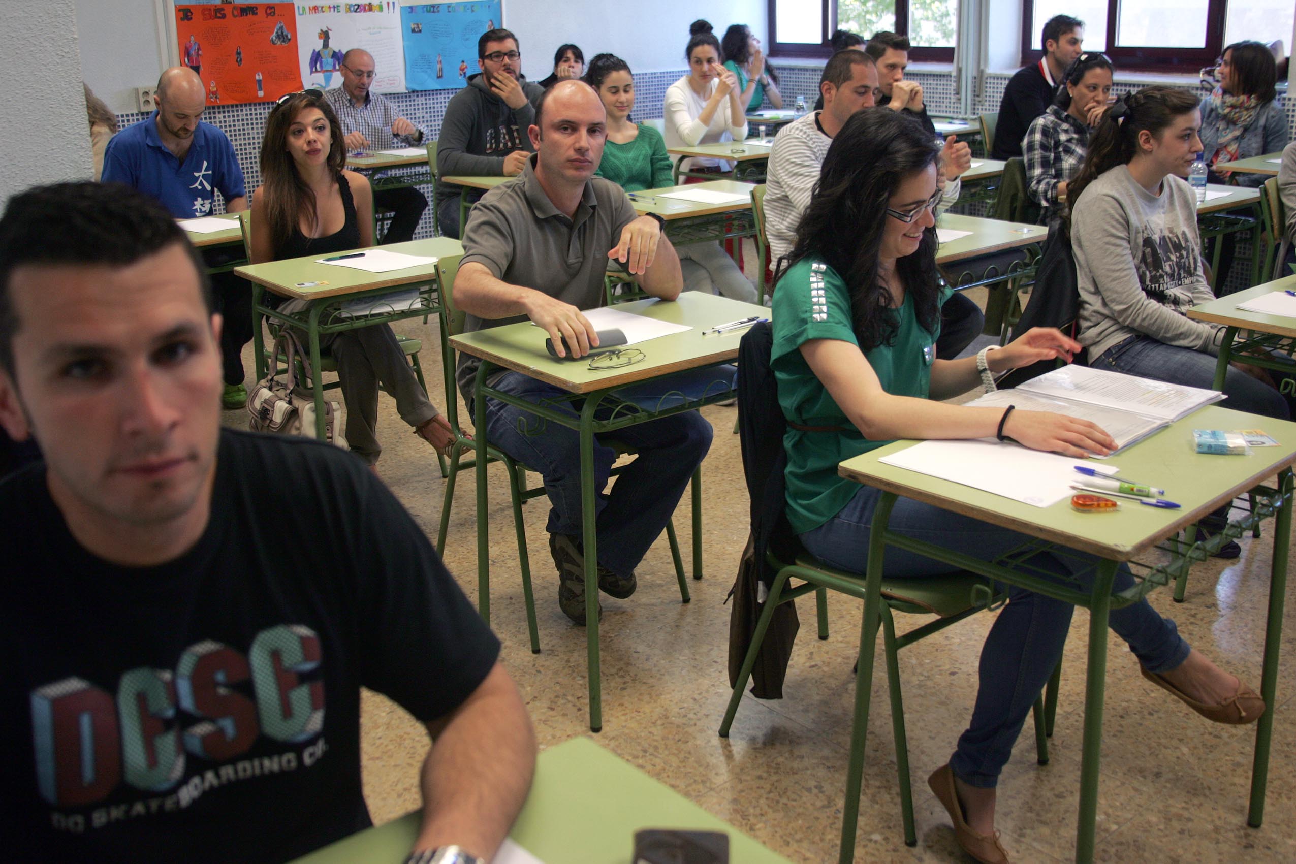 Imagen de archivo de unas oposiciones docentes anteriores en Castilla y León. | ICAL