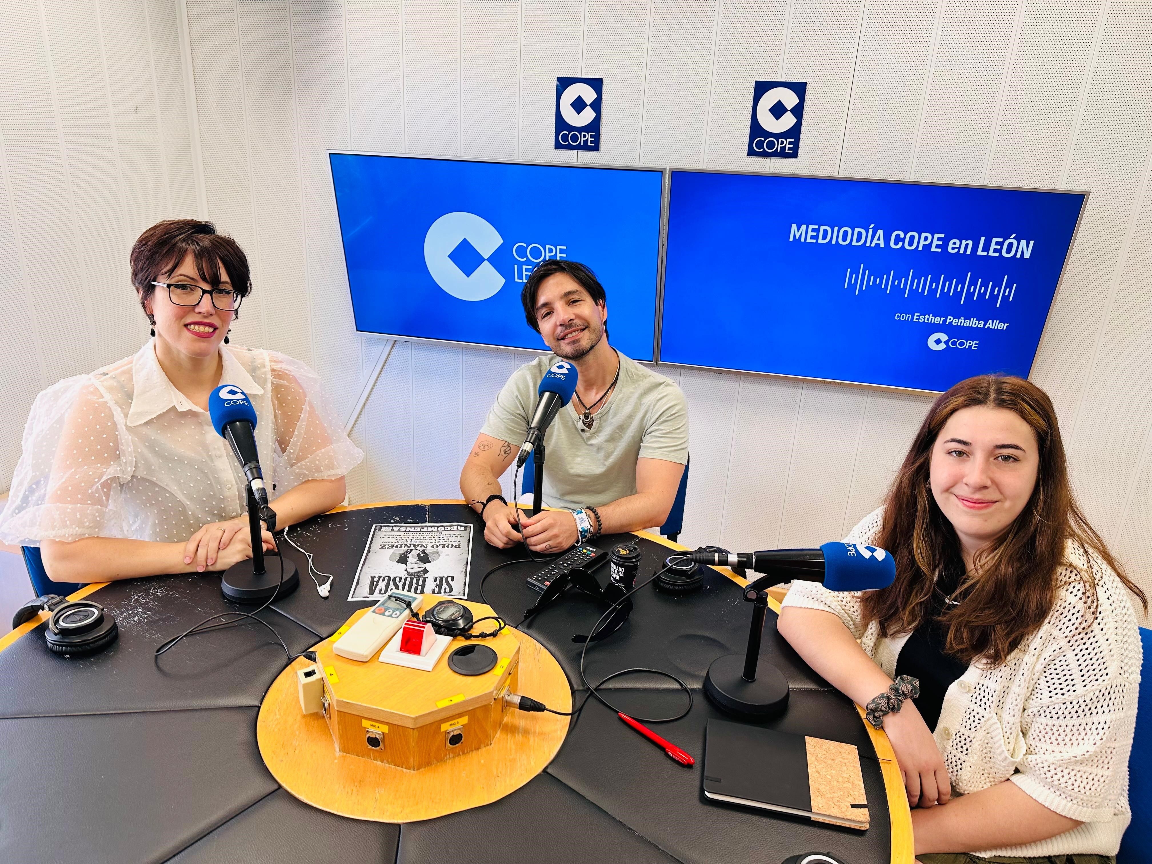 Polo Nández en el programa Entre Nosotras emitido por Cope León. | L.N.C.