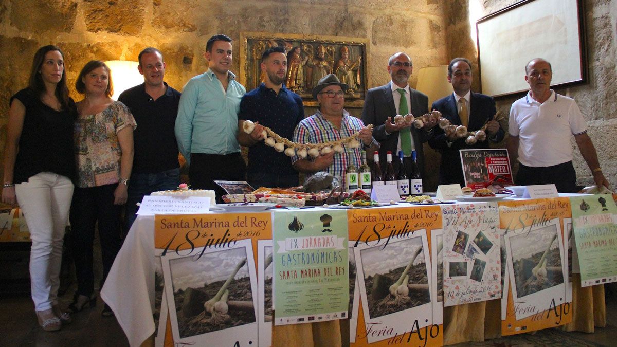 Presentación de las IX Jornadas Gastronómicas y de la Feria del Ajo de Santa Marina del Rey.