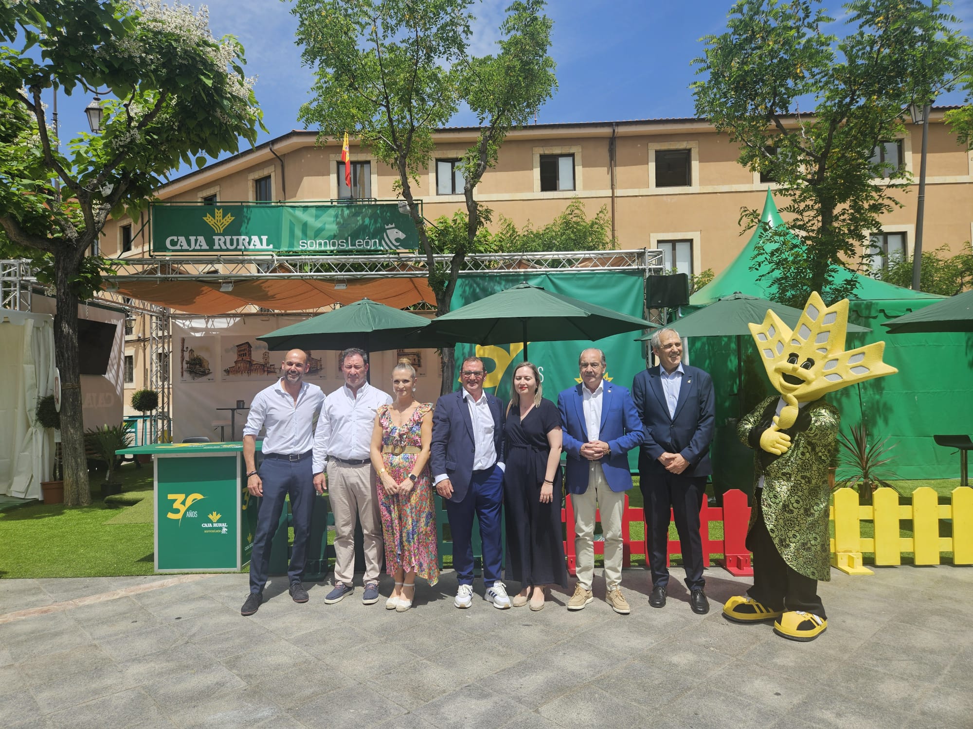 Una imagen de la inauguración del escenario de Caja Rural. | L.N.C.