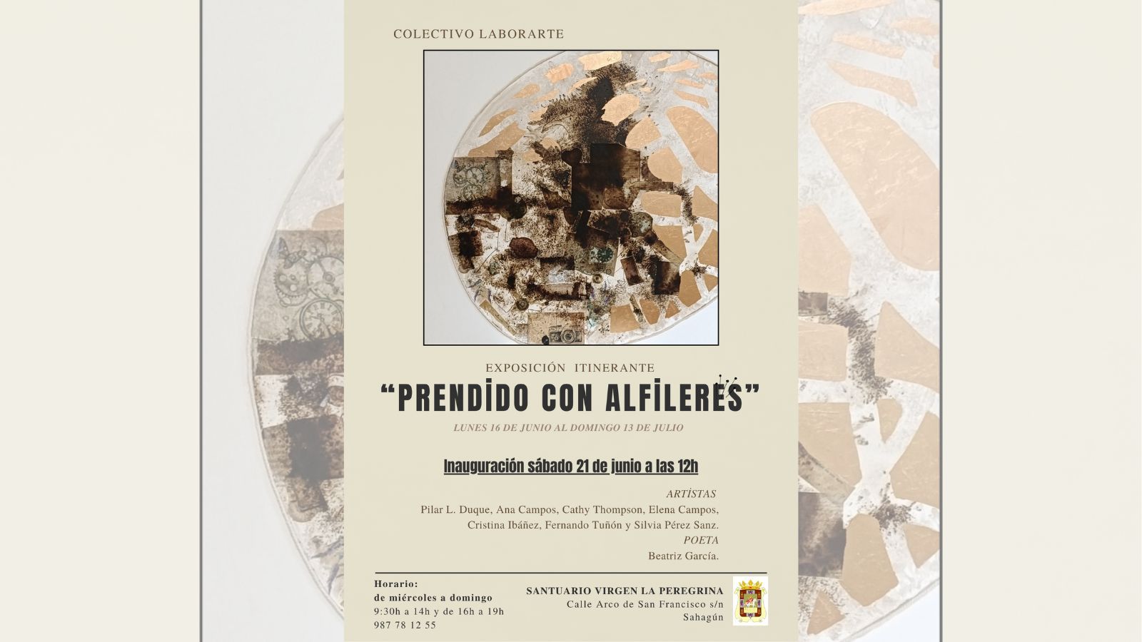 El cartel de la exposición de la Fundación Merayo.