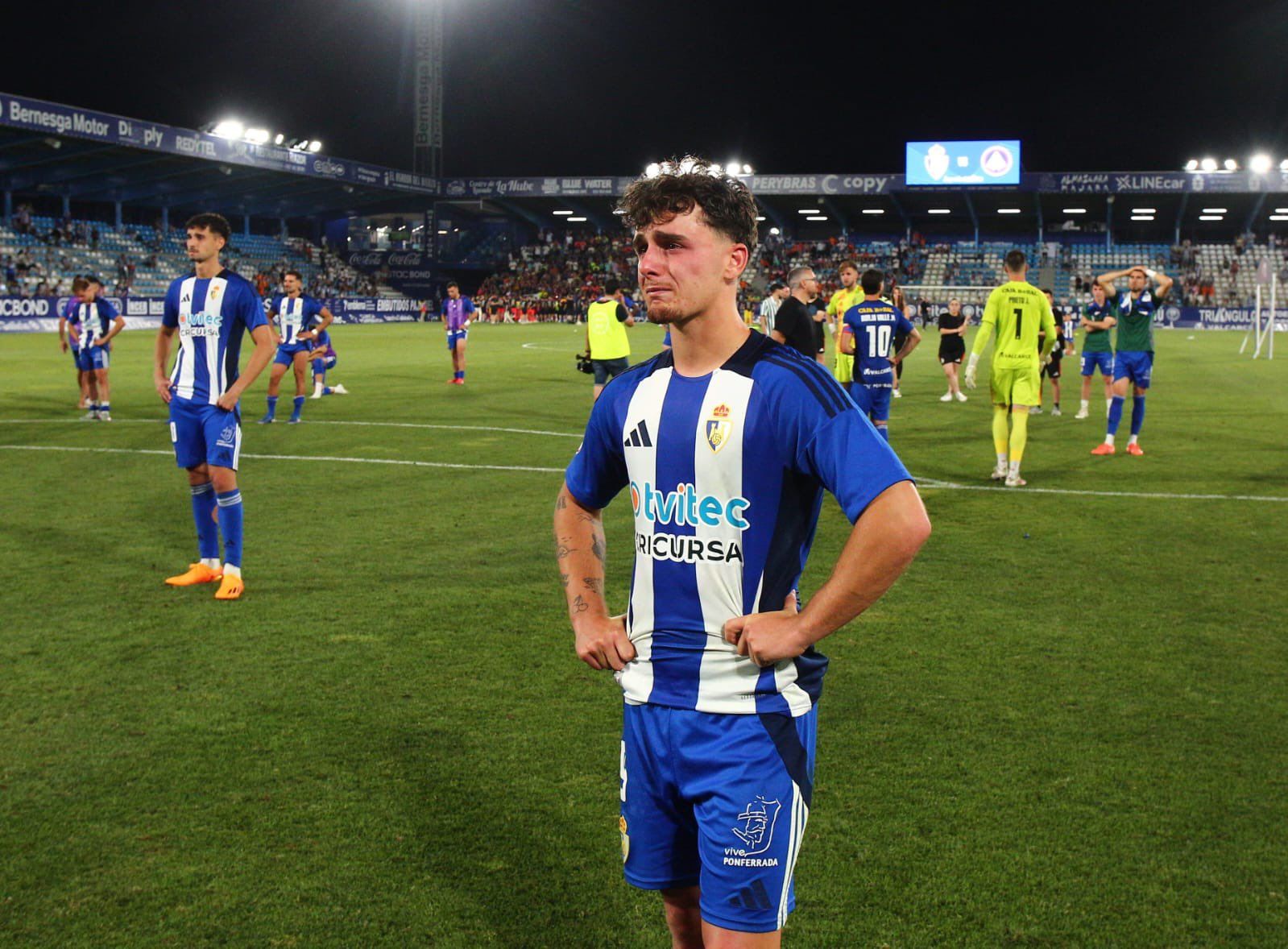 Yeray fue uno de los jugadores que más afectados quedaron tras el partido. | SDP