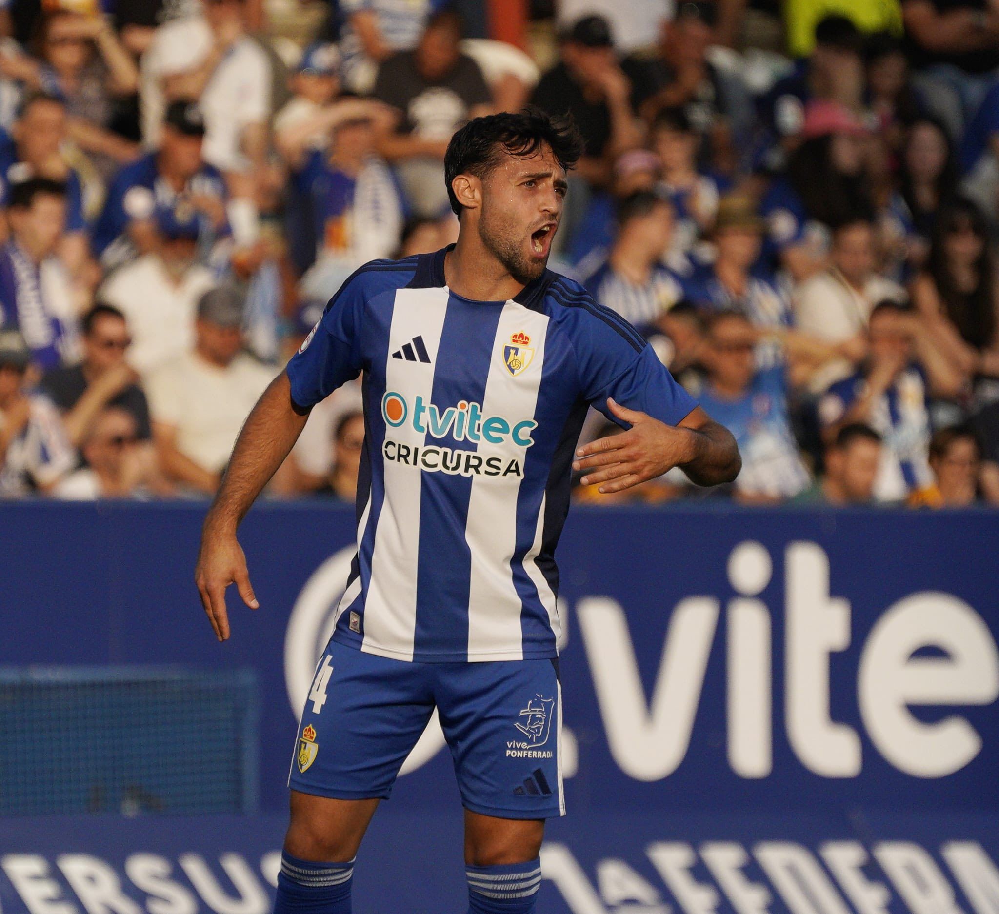 Kevin Sibille en uno de sus últimos partidos con la Deportiva. | SDP