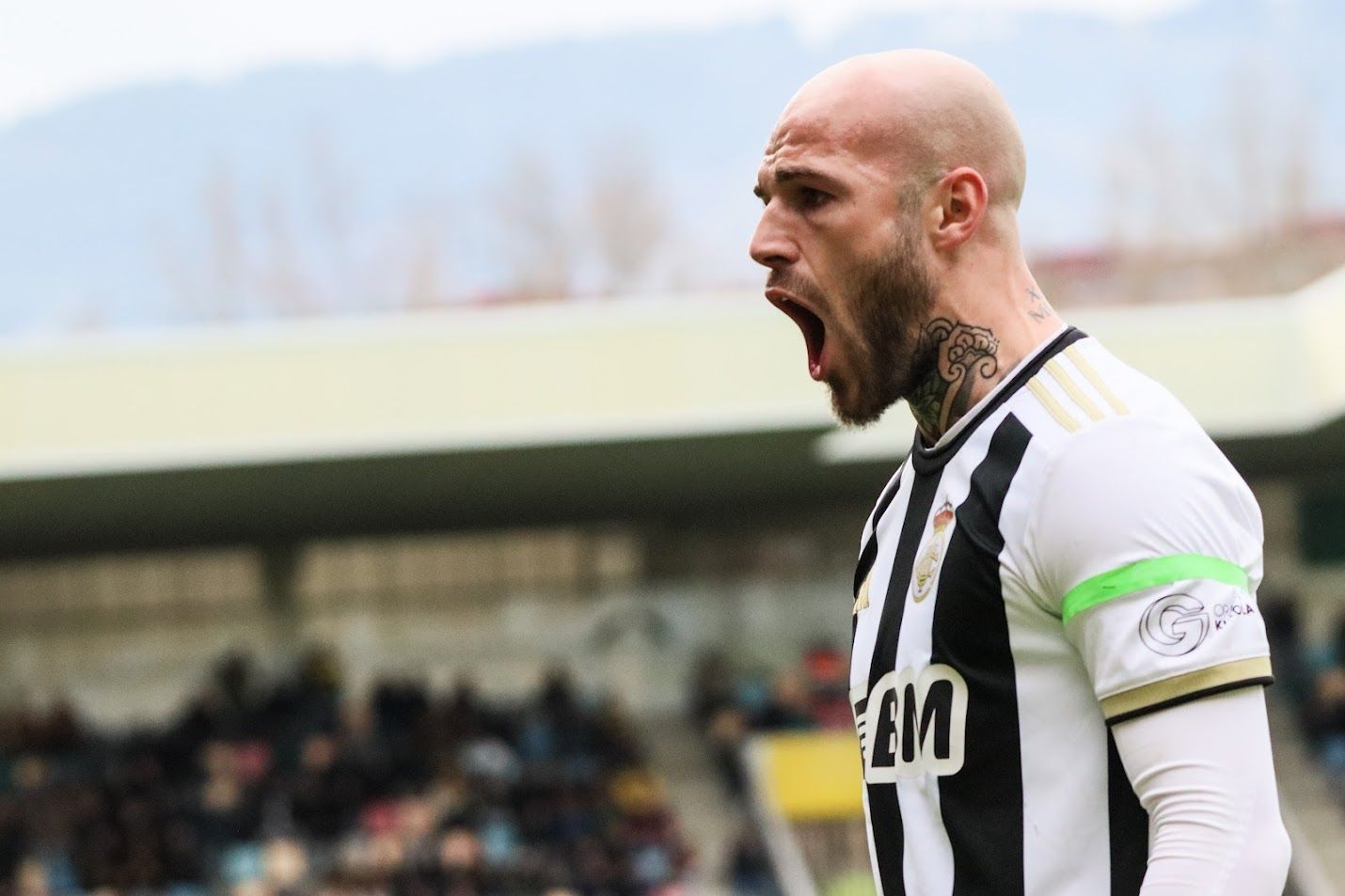 Sergio Benito celebra un gol esta temporada con el Real Unión. | REAL UNIÓN
