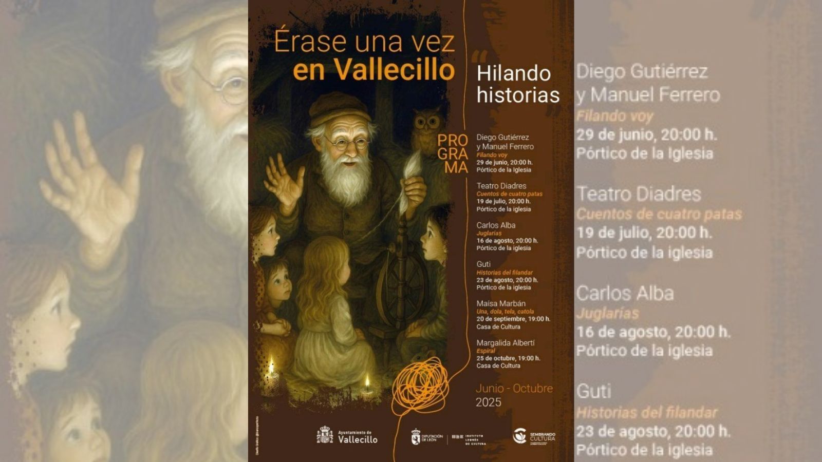 El cartel de la primera edición del festival 'Érase una vez en Vallecillo'.