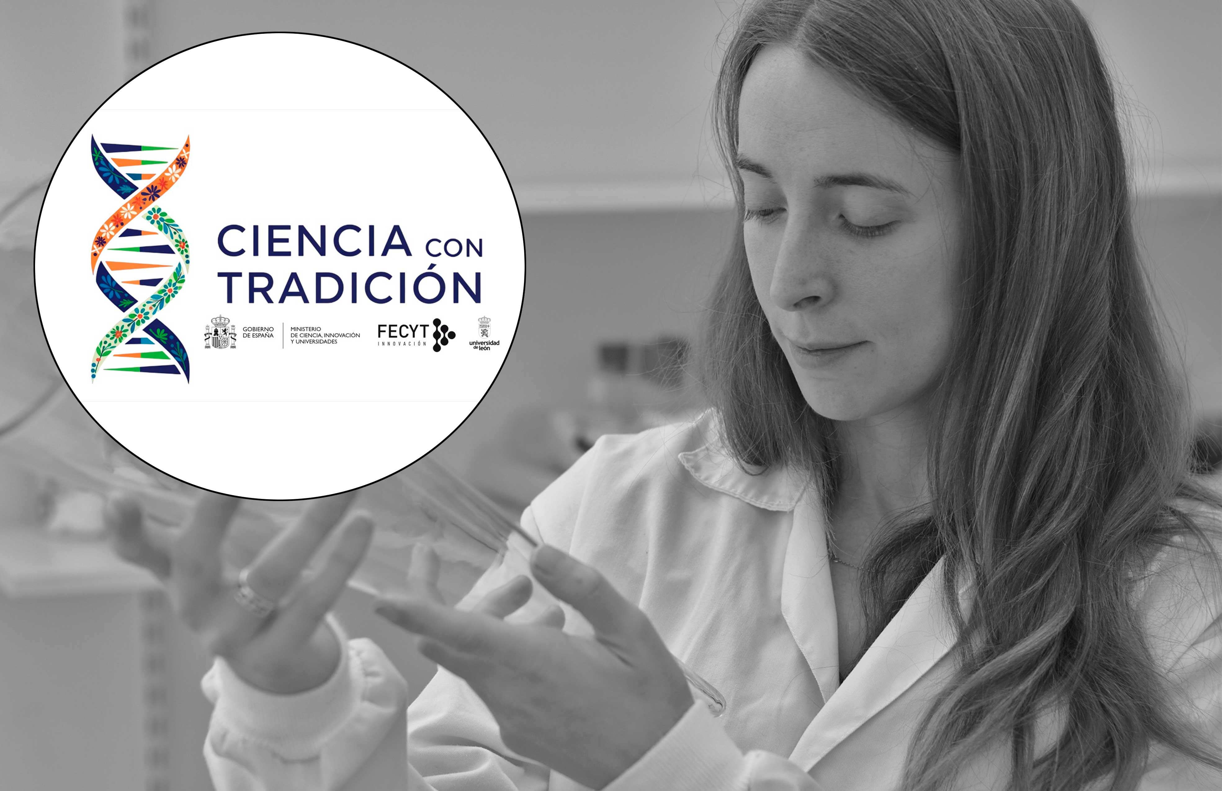 El logo de la iniciativa y la investigadora María Isabel San Martín. | L.N.C.