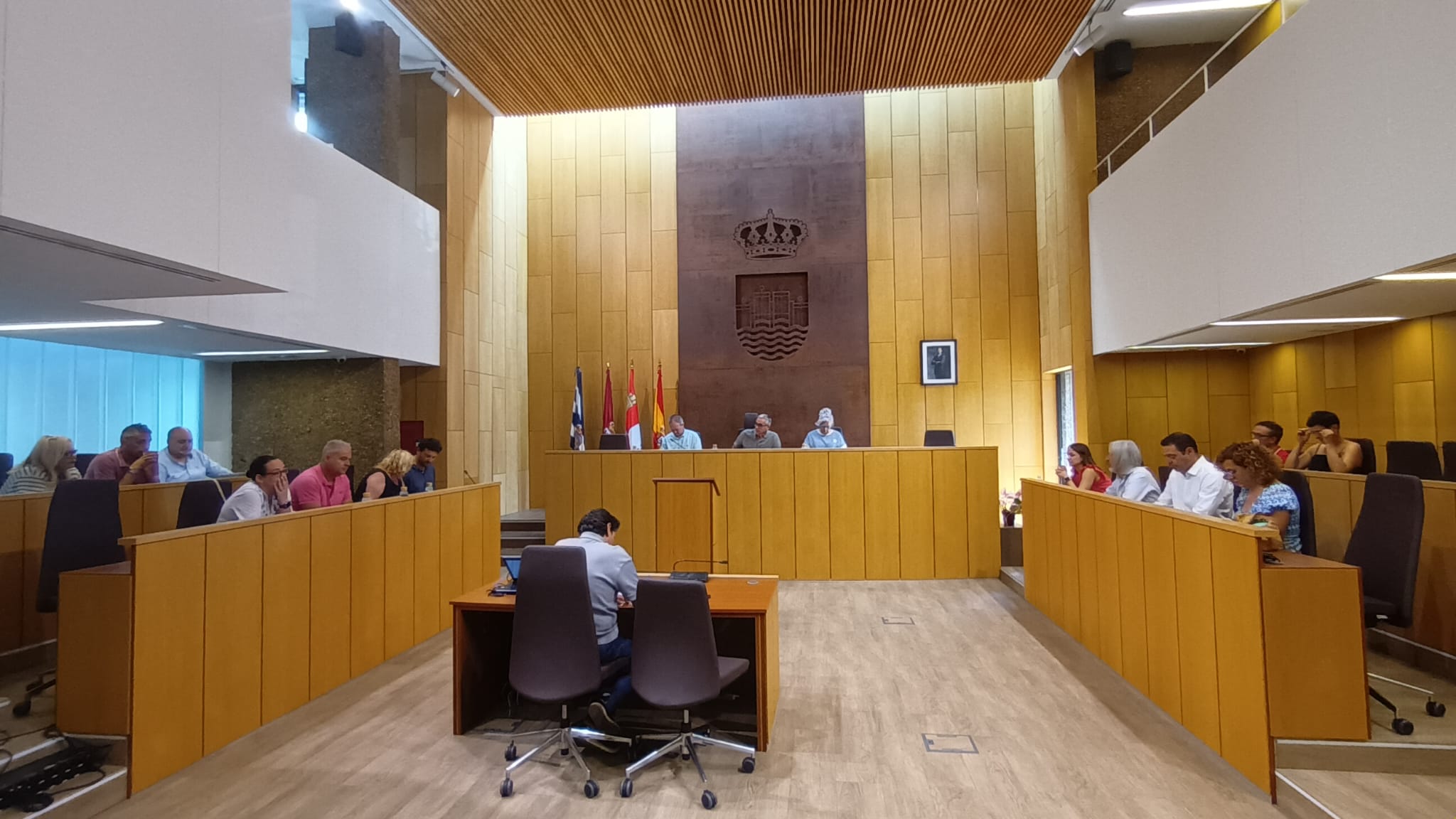Un instante de la celebración del pleno este viernes en Villaquilambre. | L.N.C.