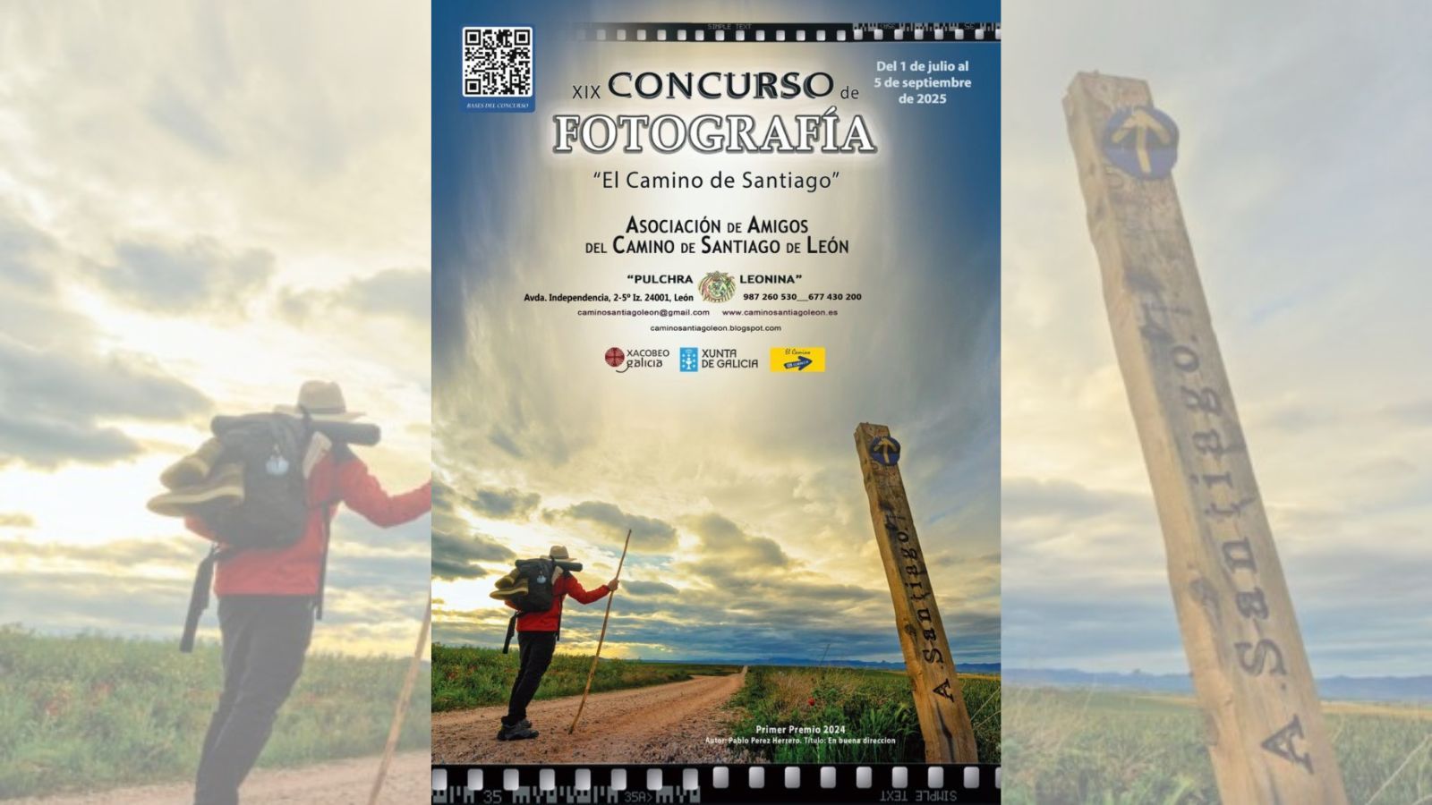 El cartel de este XIX Concurso de Fotografía de la Asociación de Amigos del Camino de Santiago 'Pulchra Leonina'. | L.N.C.