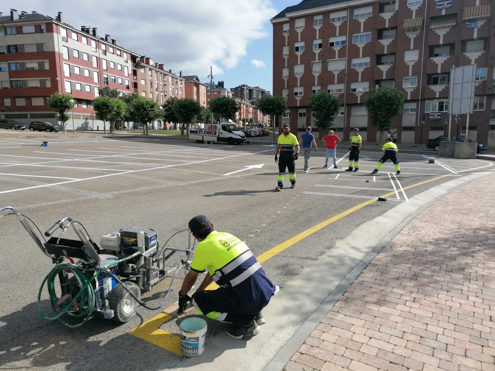 Aparcamiento de la avenida del Castillo.