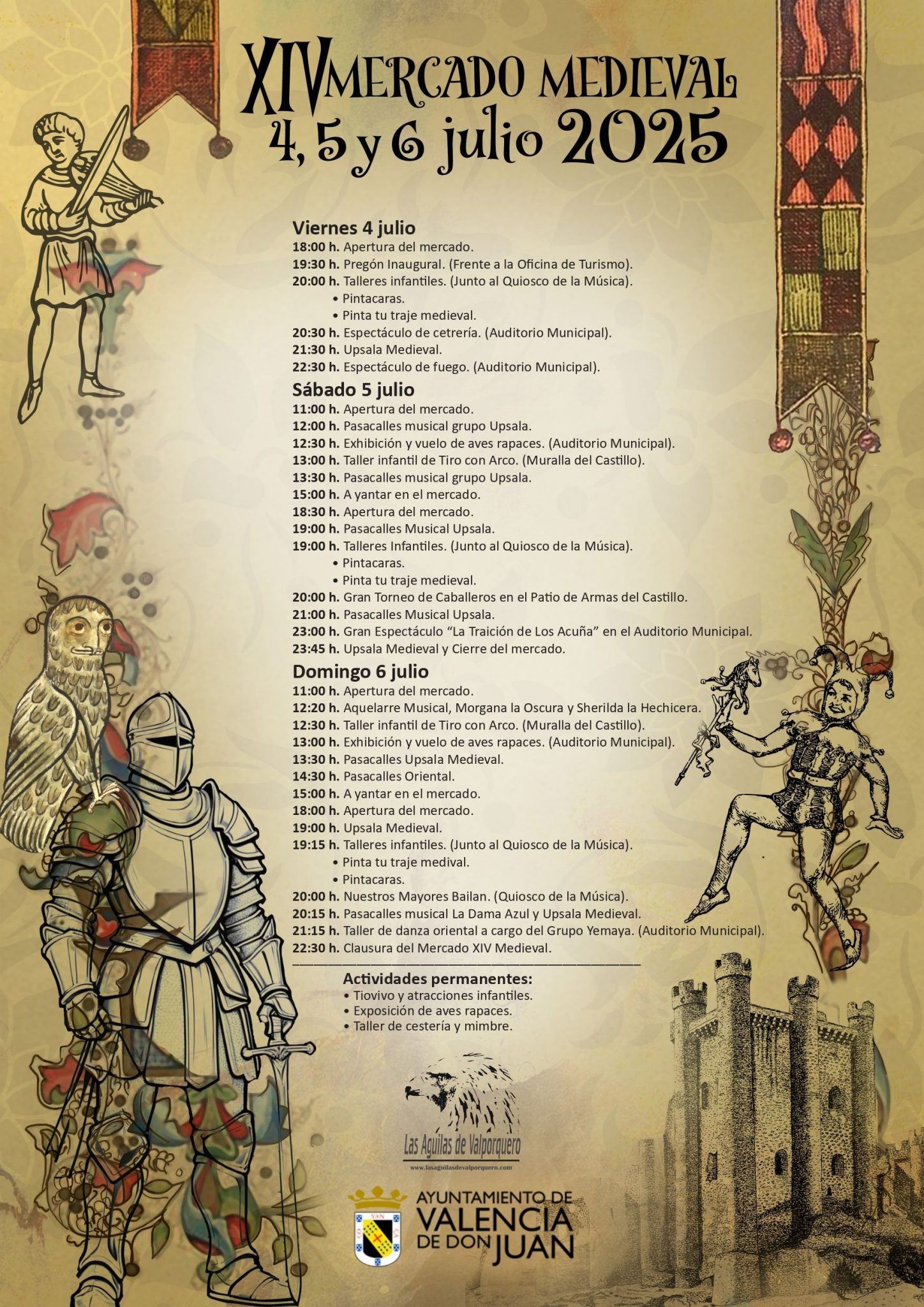 Programación del Mercado Medieval.