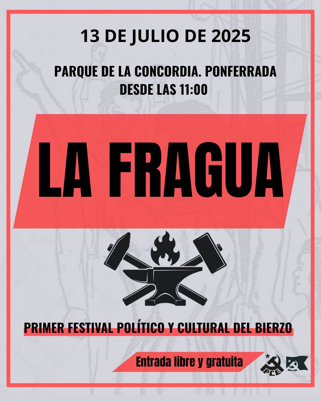 Cartel de 'La Fragua'.