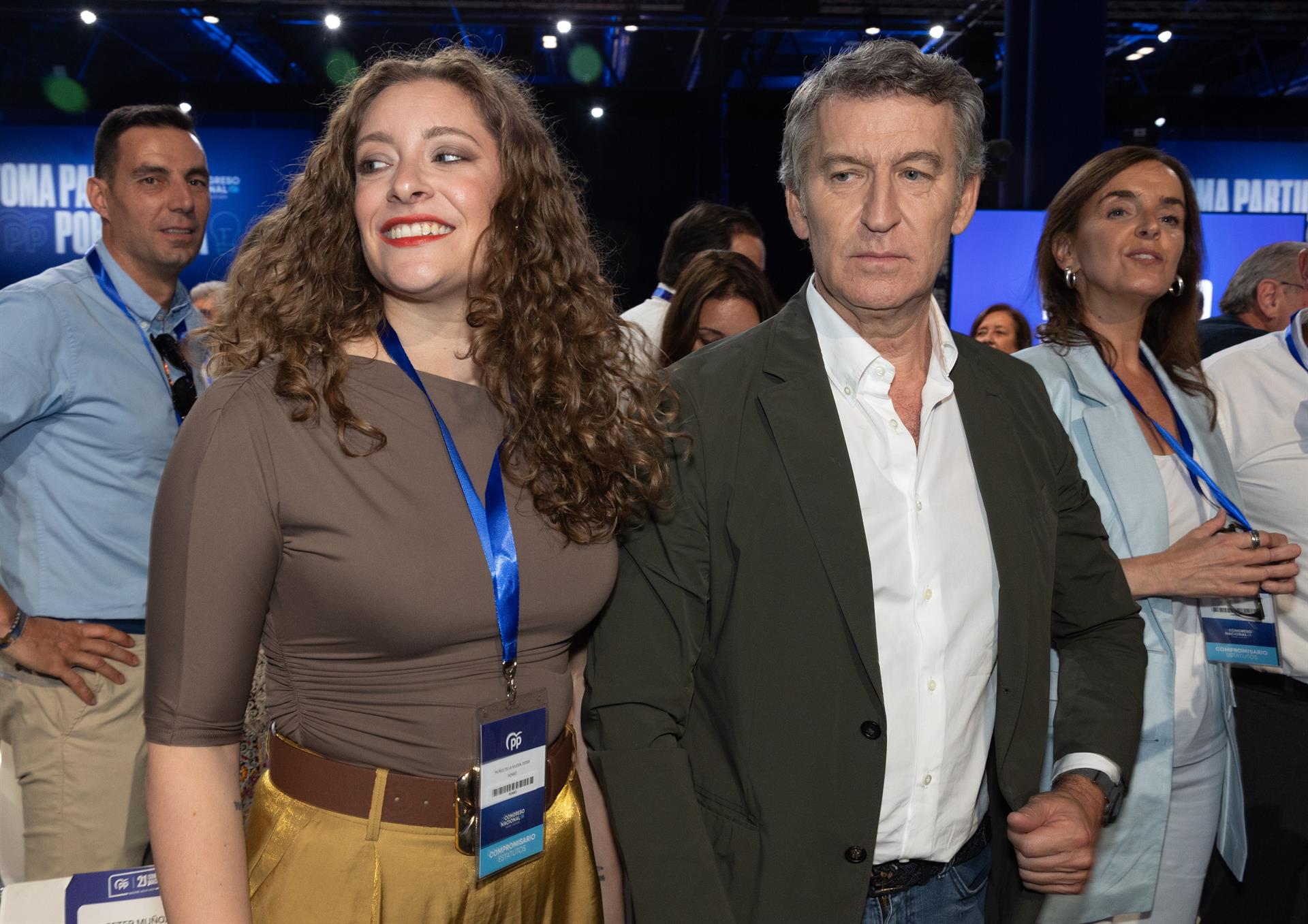 La portavoz del PP en el Congreso, Ester Muñoz, y el presidente del PP, Alberto Núñez Feijóo. | EUROPA PRESS La portavoz del PP en el Congreso, Ester Muñoz, y el presidente del PP, Alberto Núñez Feijóo. | EUROPA PRESS