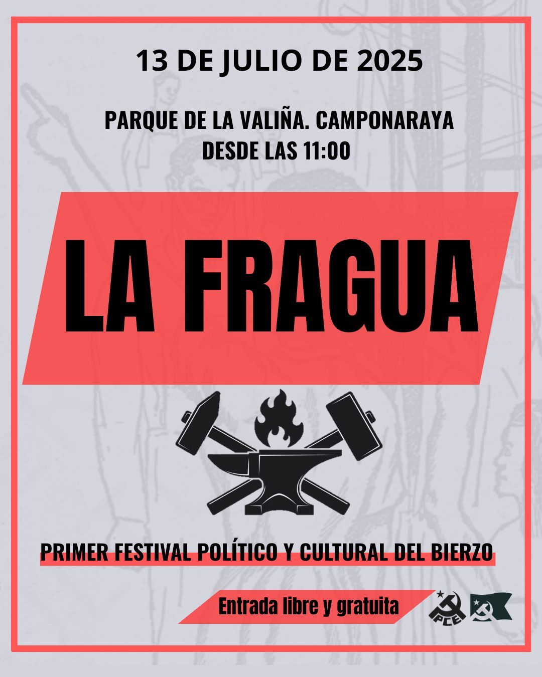 Cartel de 'La Fragua', que se celebrará en Camponaraya.