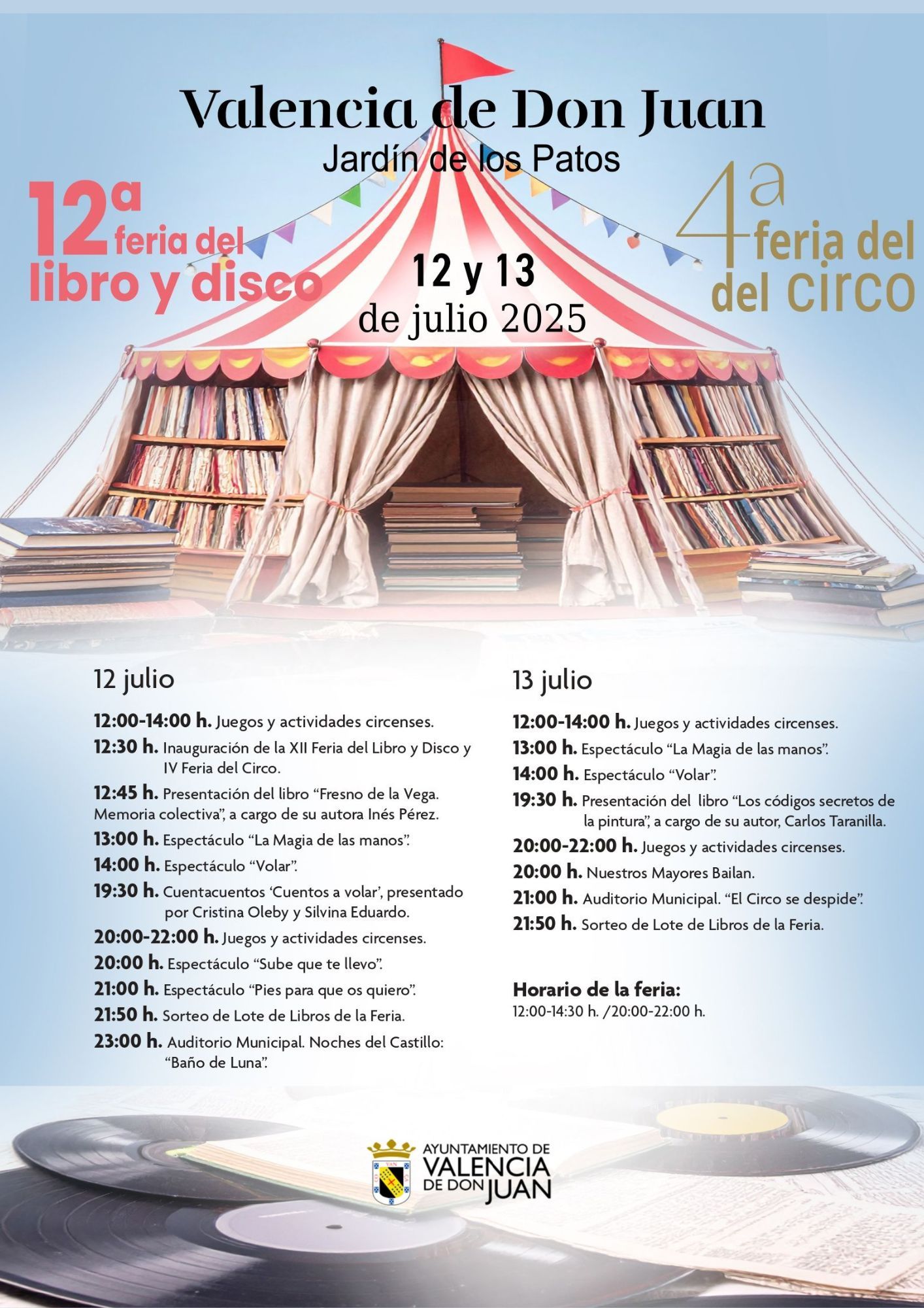 Programación de la feria.