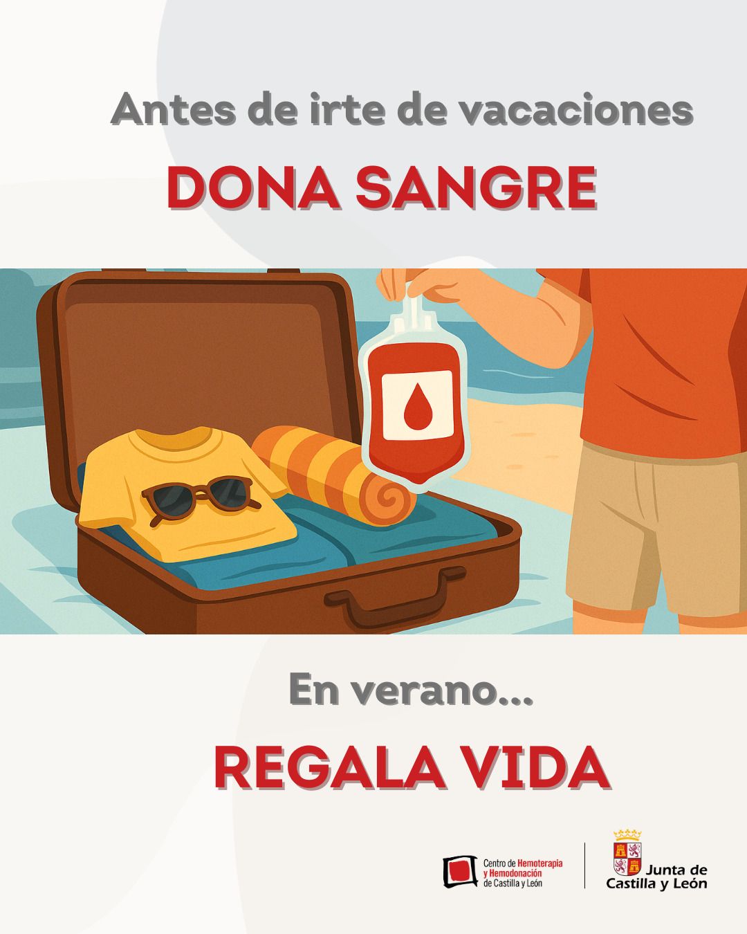 Cartel de la campaña de donación.