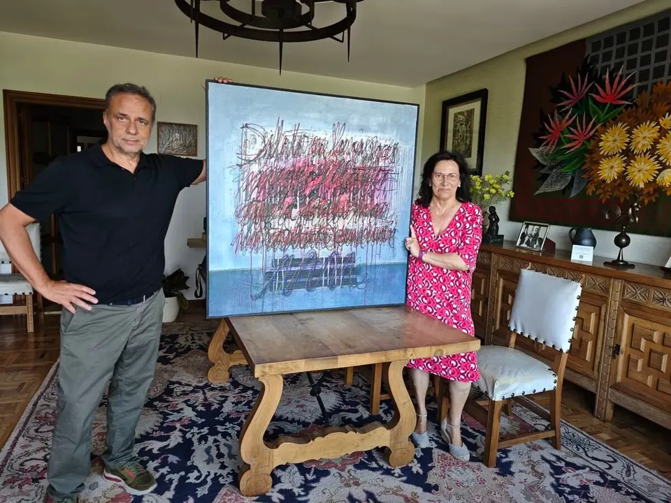 Una imagen del acto de donación. | FUNDACIÓN ANTONIO PEREIRA