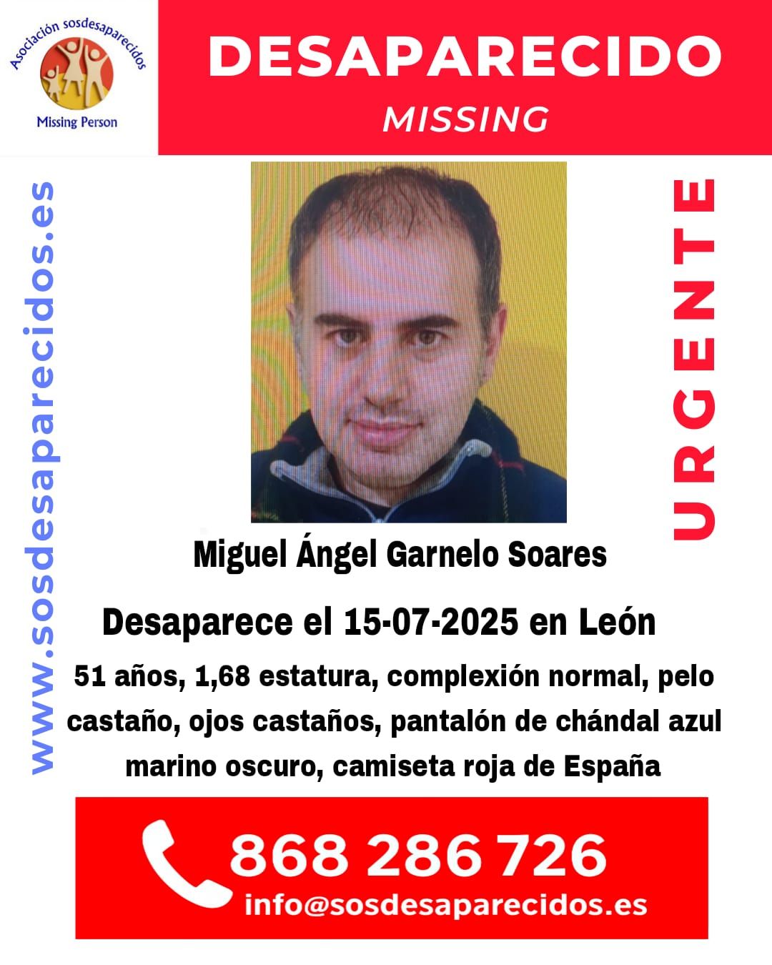 Imagen del desaparecido. |L.N.C.