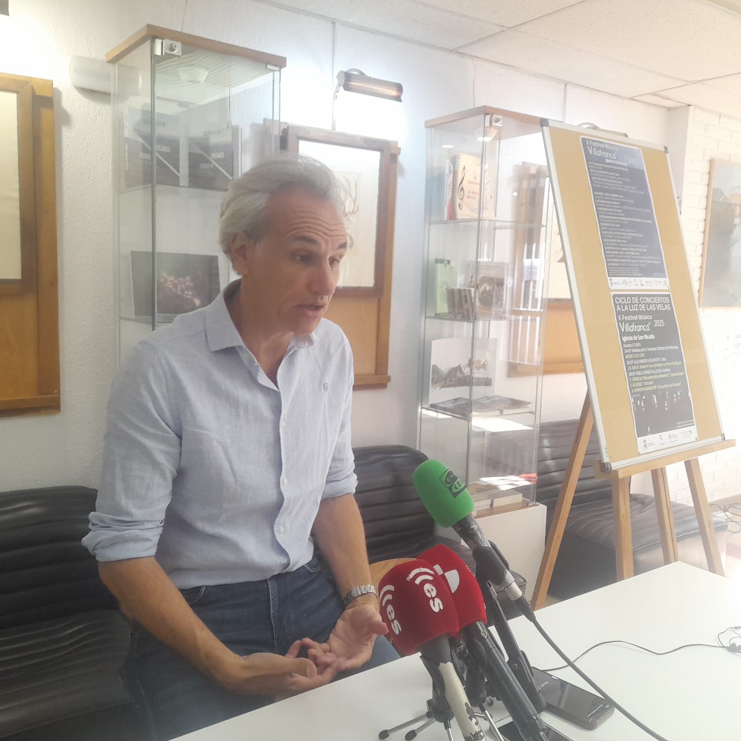 Pedro Halffter en la presentación del evento. | MAR IGLESIAS