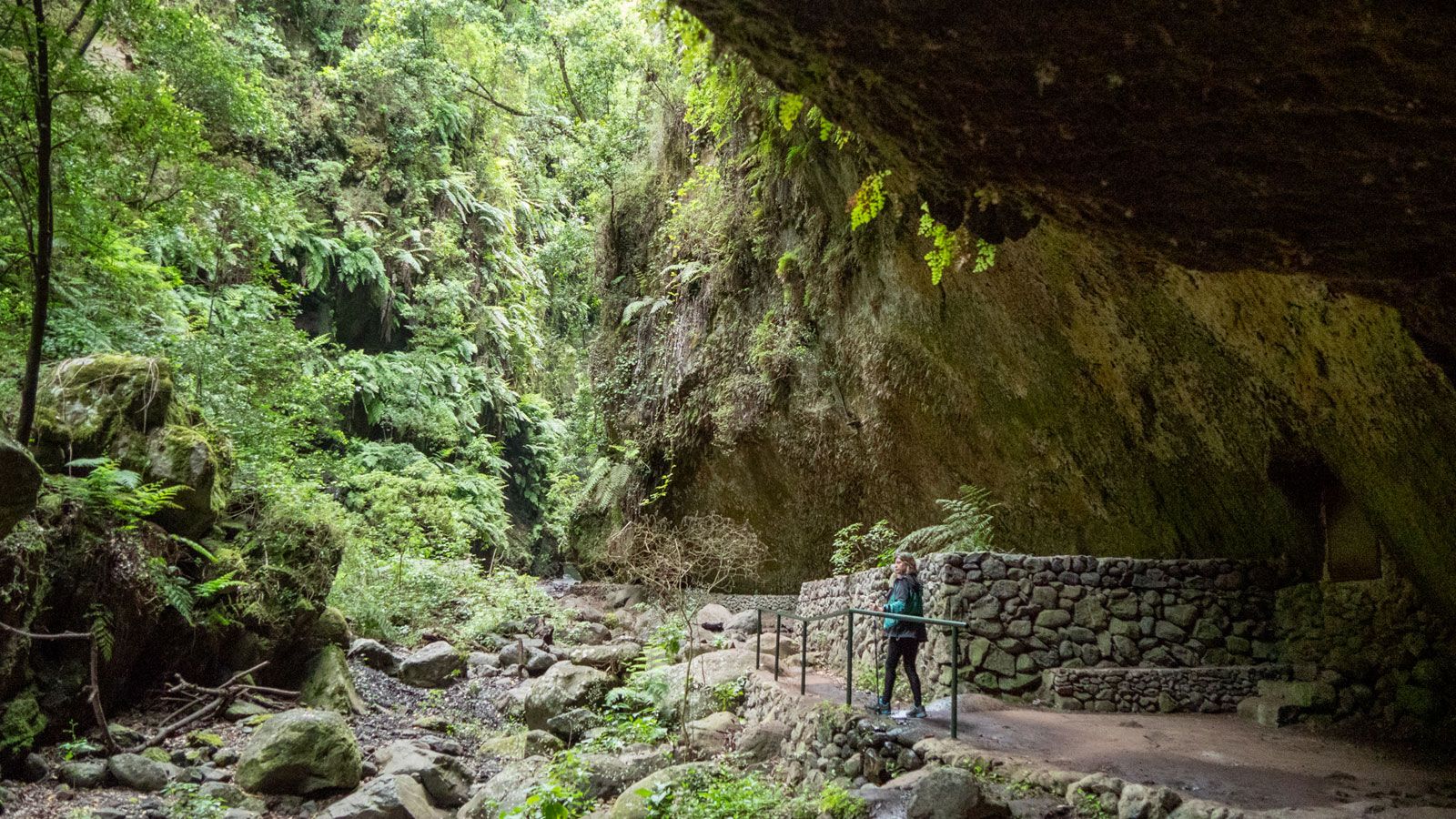 Barranco del Agua y camino de la cascada de los Tilos. VICENTE GARCÍA