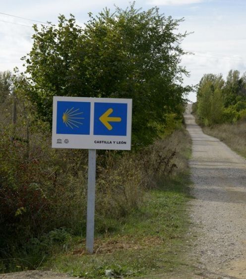 Fotografía de archivo del Camino a su paso por el municipio de Valdefresno.