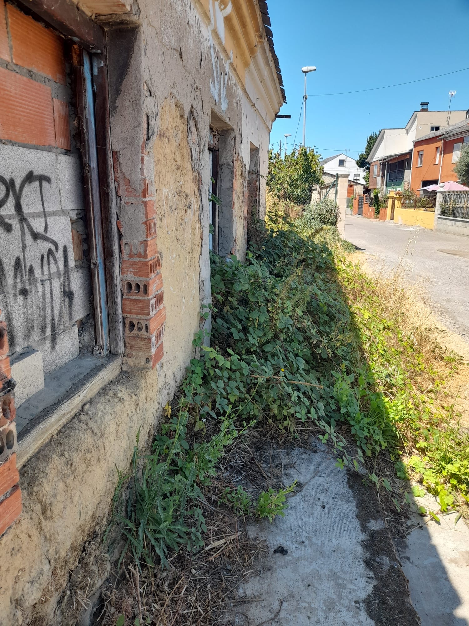 Una de las calles de Fuentesnuevas que da cuenta de su abandono.