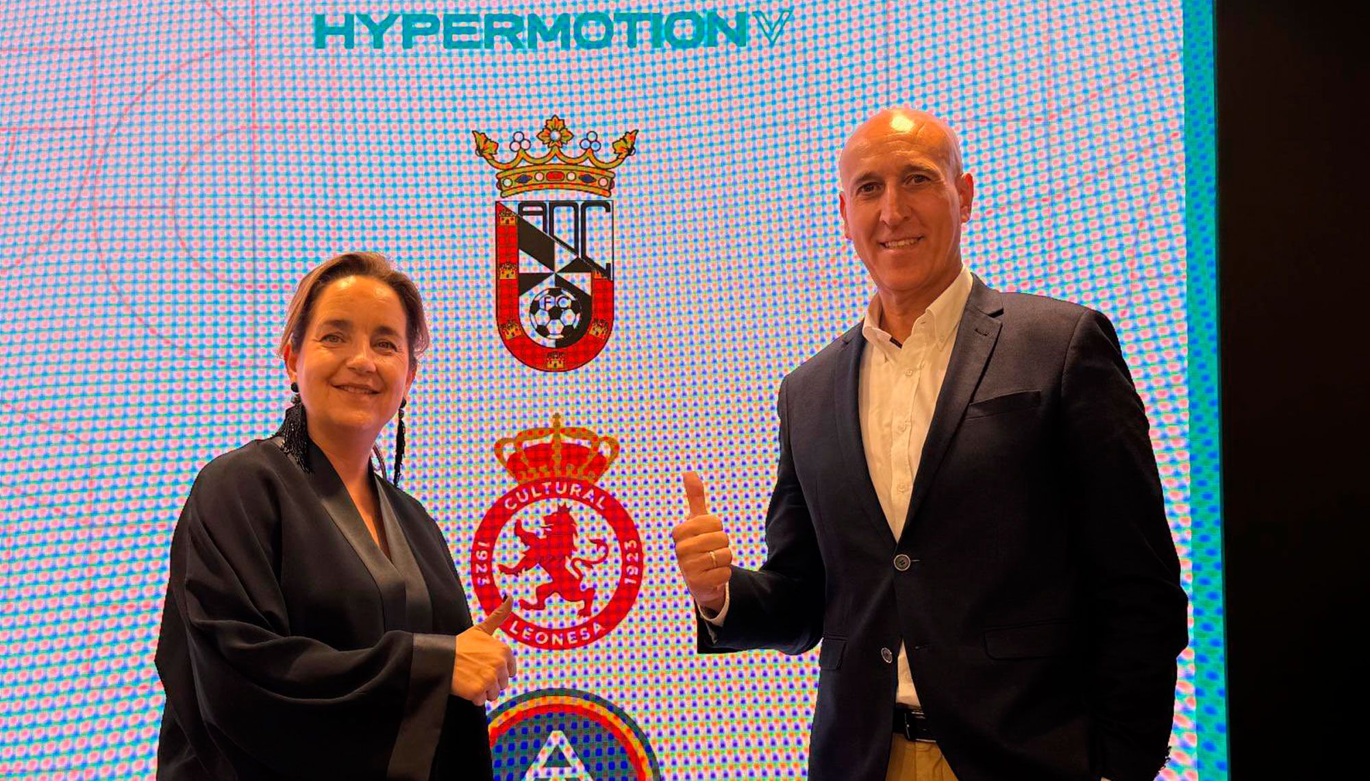 Natichu y José Antonio Díez, en un acto de La Liga. | CYD