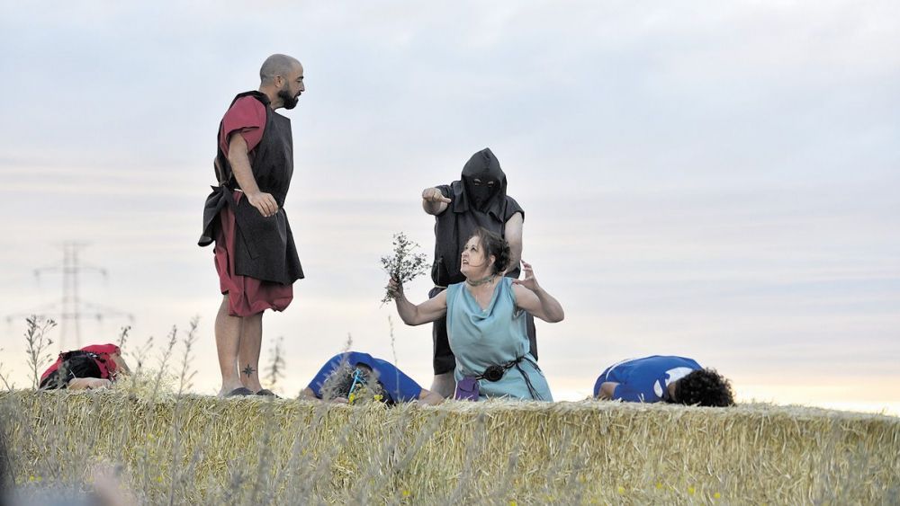 Imagen de archivo de la ruta teatralizada celebrada en el marco de la celebración de Aestiva Lancia. | SAÚL ARÉN