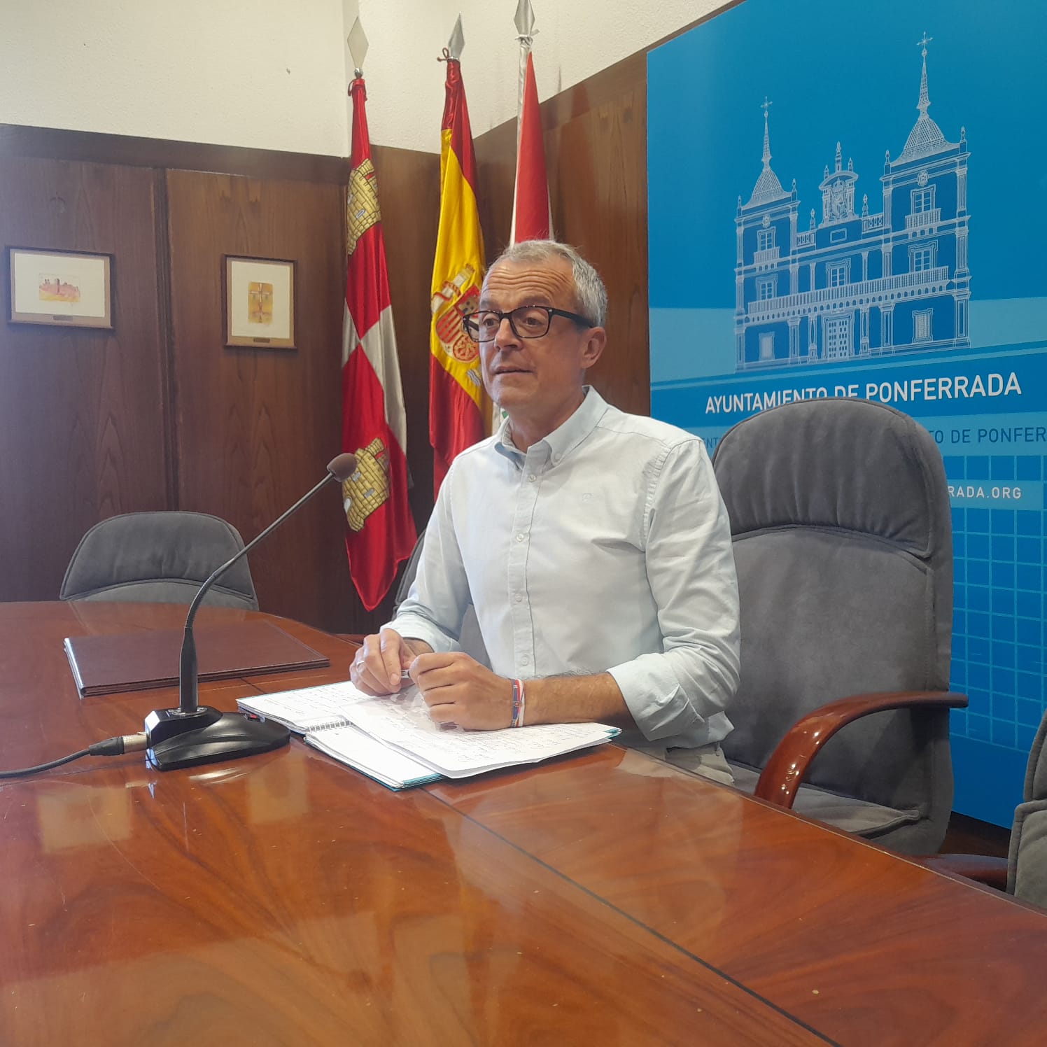 Concejal de Hacienda, Luis Antonio Moreno en su comparecencia. | MAR IGLESIAS