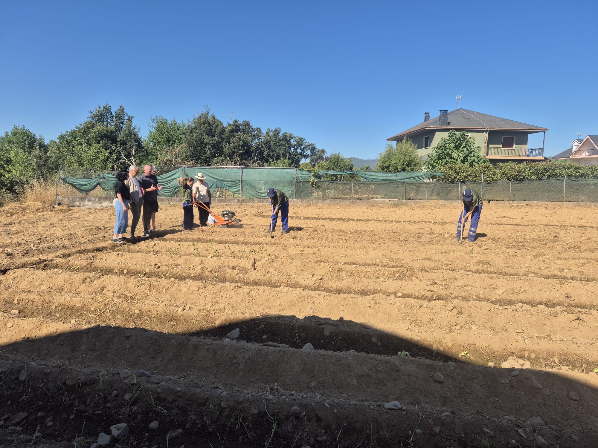 Presentación del programa en la huerta de Villadepalos.