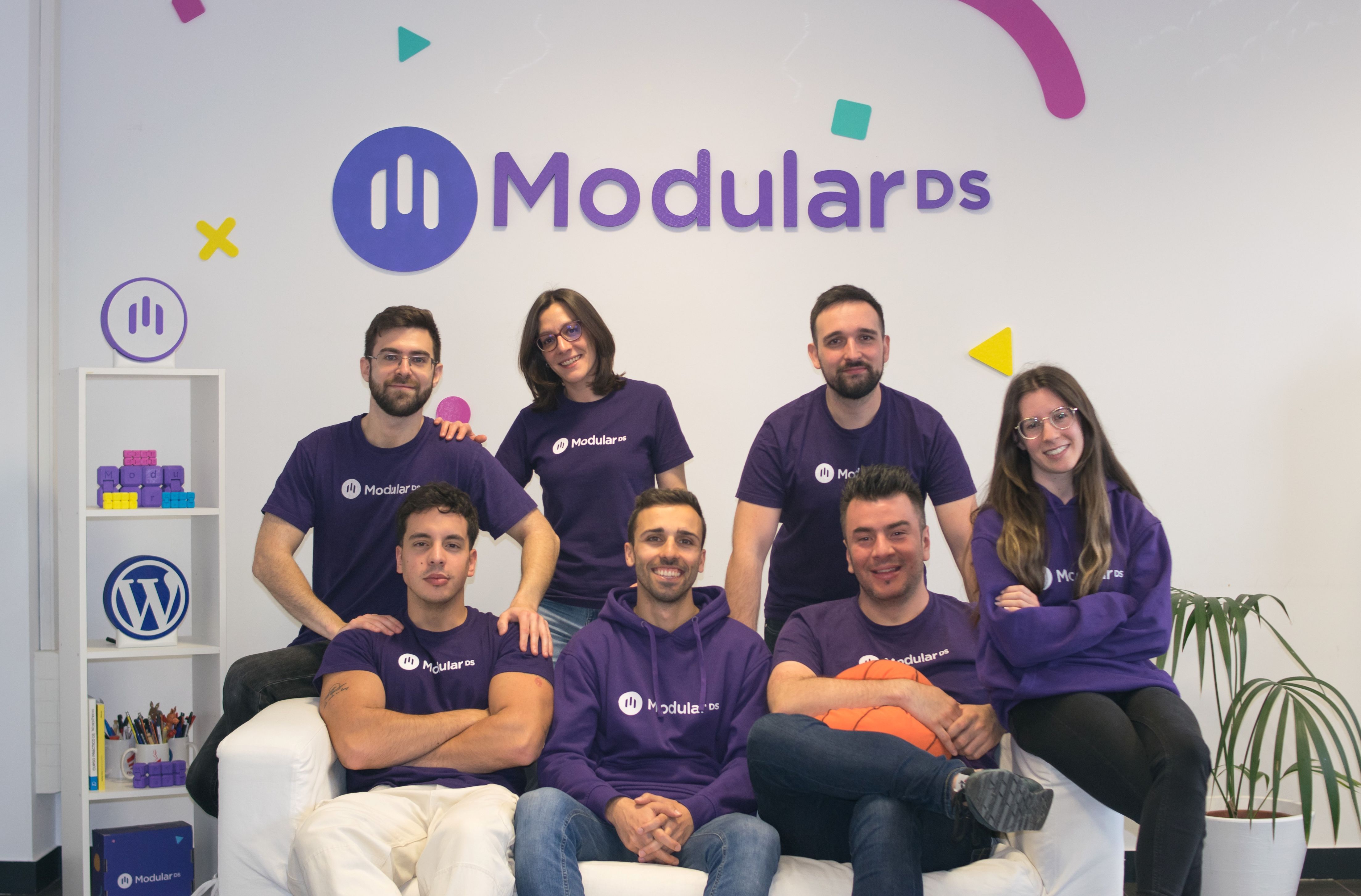En la imagen, el equipo de Modular DS, clave del éxito de esta startup.