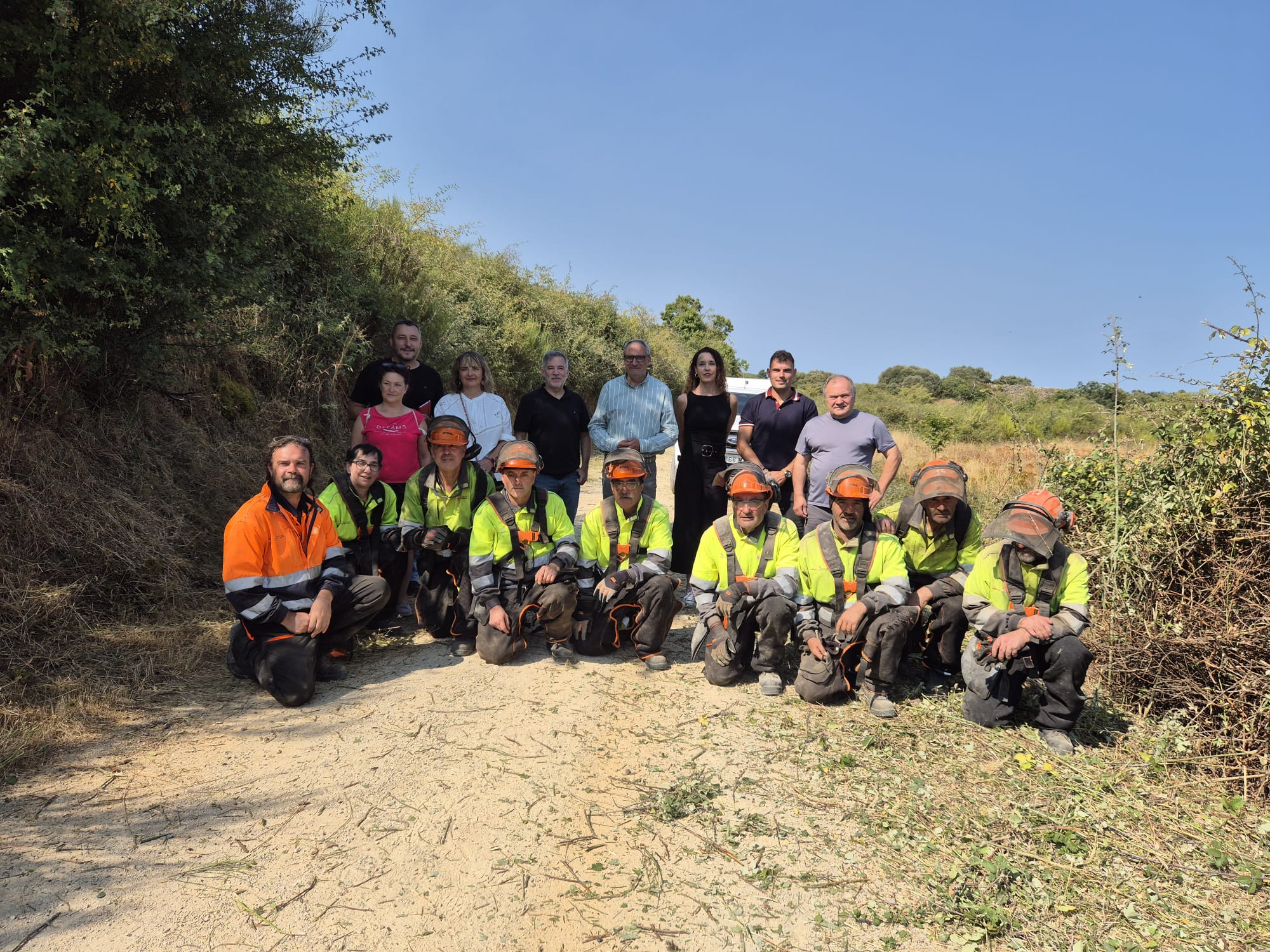 Brigadas del Plan Motel, con la visita institucional del Consejo Comarcal.