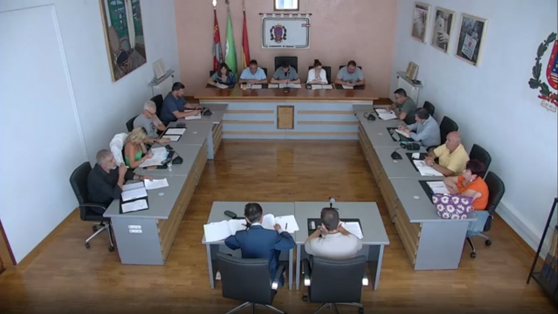 Un momento del pleno celebrado este jueves en el Ayuntamiento de Villablino. 