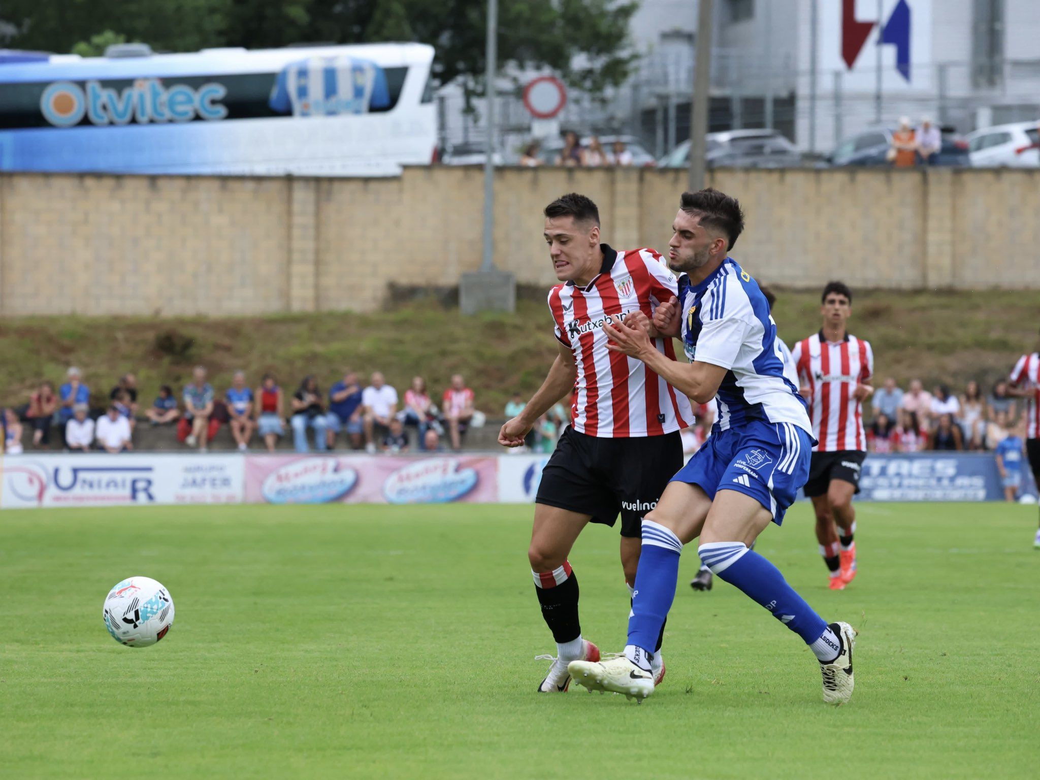 Un lance del amistoso contra el Athletic de Bilbao. ATHLETIC
