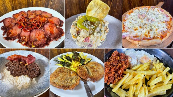 Algunas de los platos que sirven en el Mirasierra. Algunas de los platos que sirven en el Mirasierra.