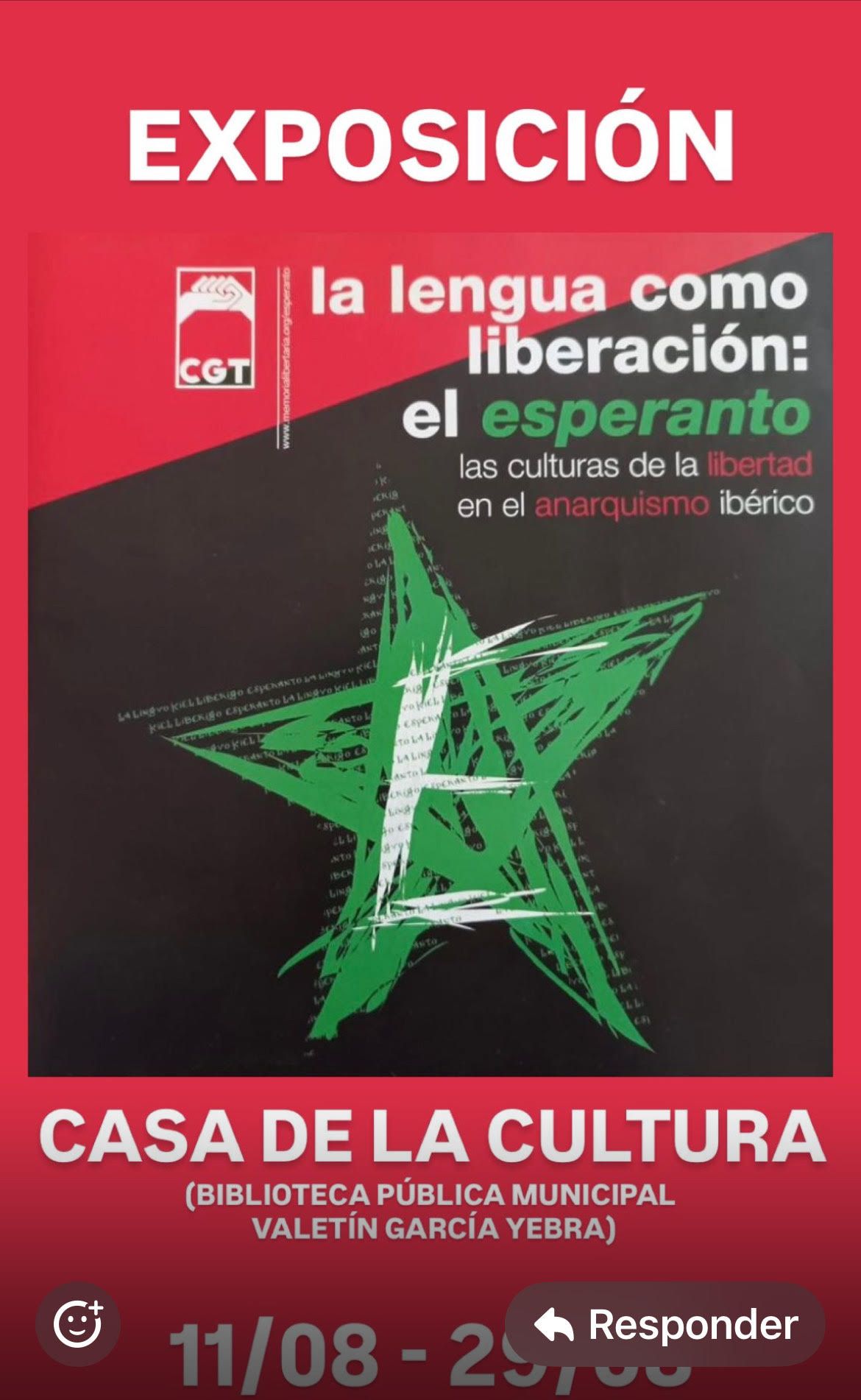 Cartel de la exposición.