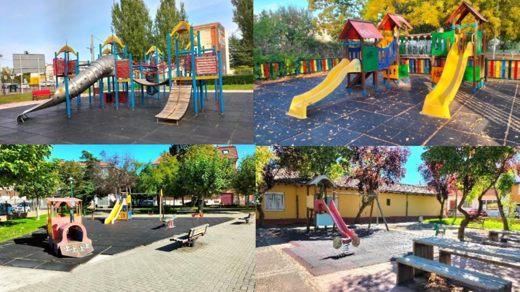 Parques del municipio de Villaquilambre que serán objeto de remodelación. | L.N.C.