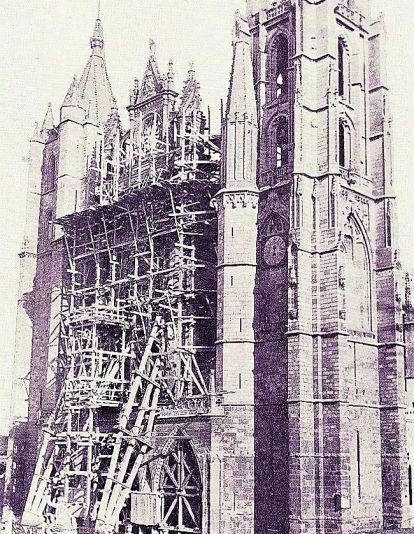 Catedral de León a finales del s. XIX.