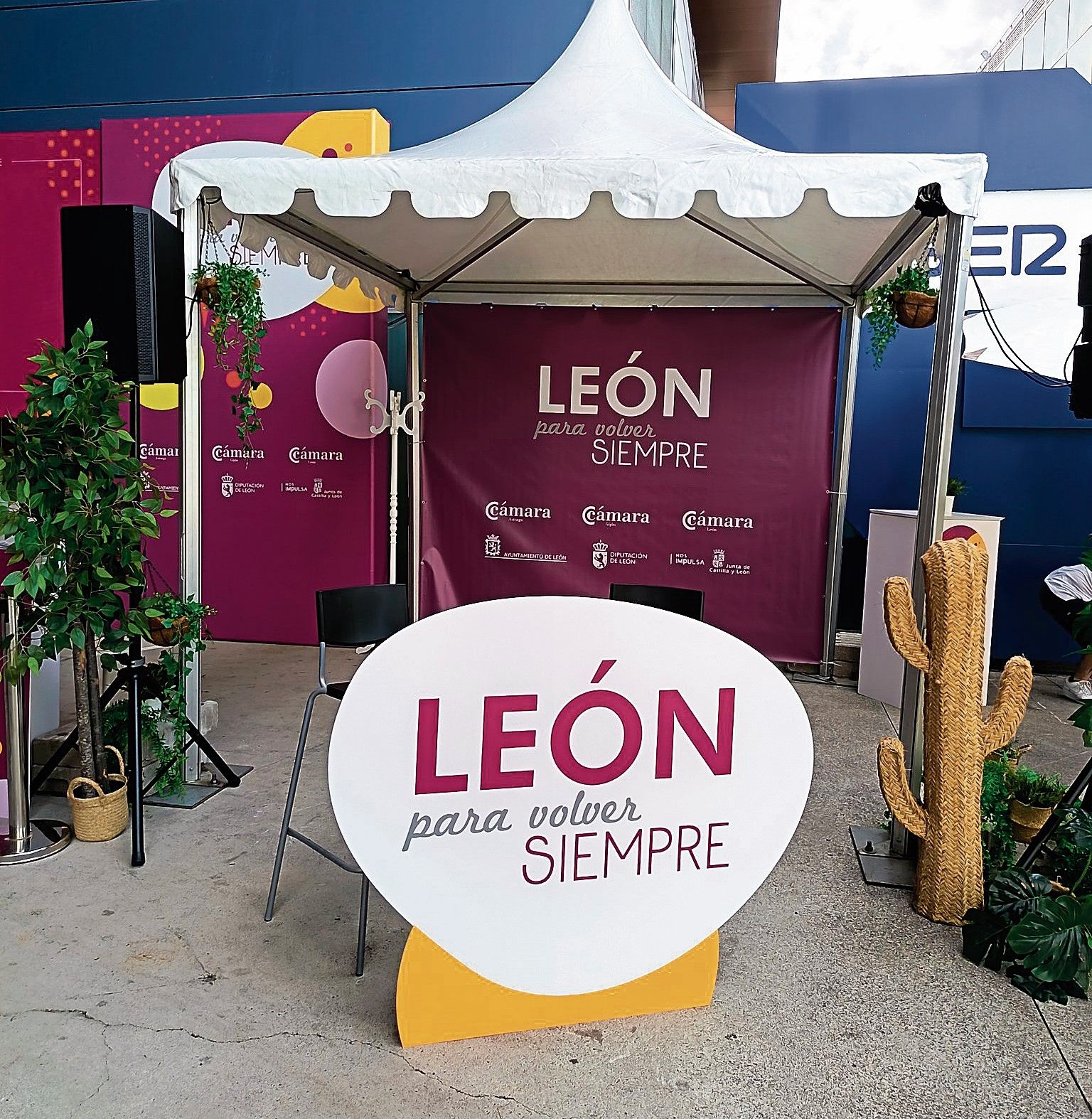 Imagen del stand de León en la Fidma asturiana. | L.N.C.