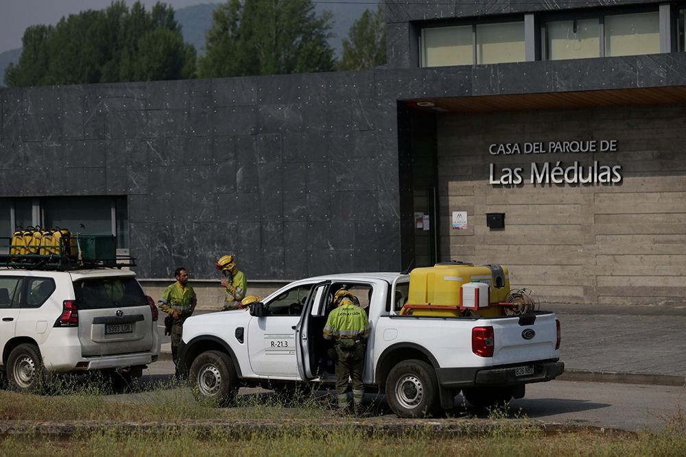 Casa del Parque de Las Médulas este lunes, en Carucedo. | FERNANDO OTERO