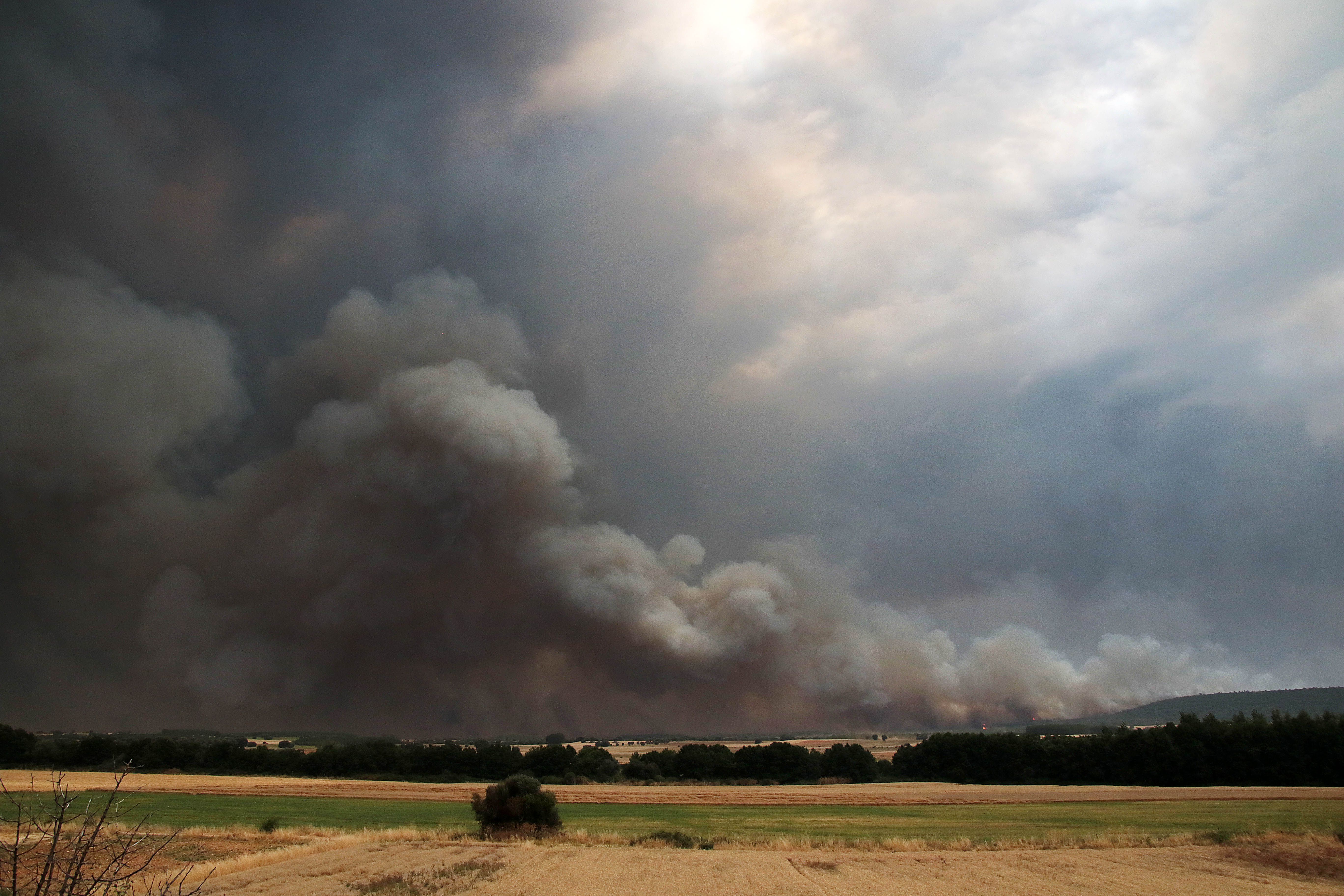 Así avanza el incendio de Herreros de Jamuz (9)