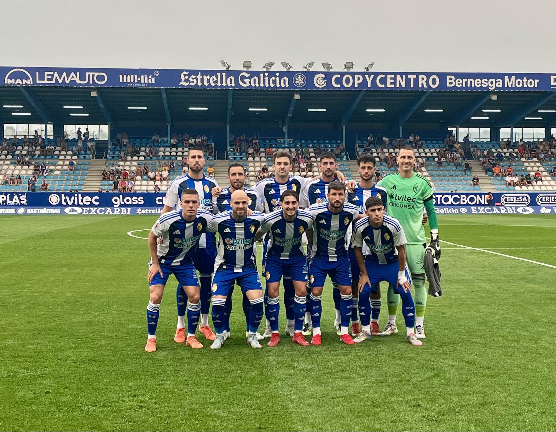 Así formó la Ponferradina en su estreno en El Toralín esta temporada. SDP