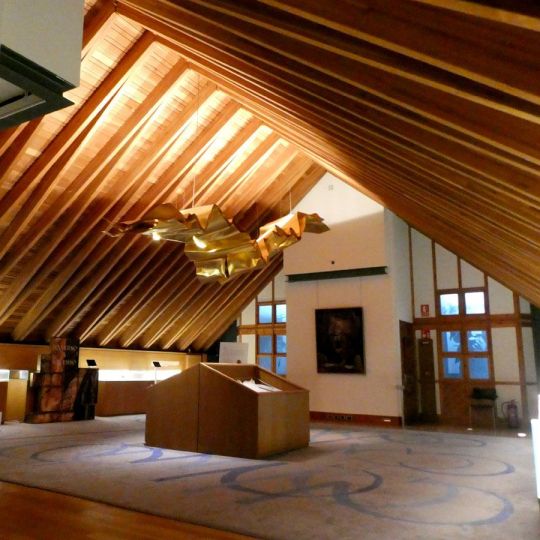 6 Vista de la lámpara y, parcialmente, de la extensa alfombra 6 Vista de la lámpara y, parcialmente, de la extensa alfombra