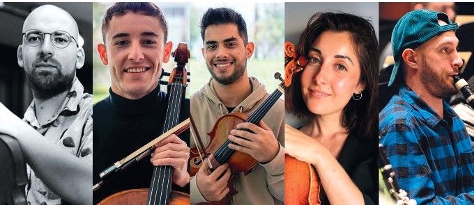 El quinteto de cuerda y clarinete Quintetogán.