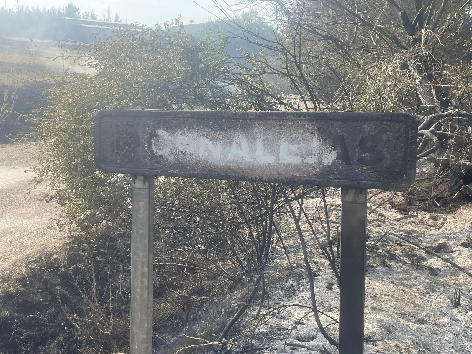 Así ha afectado el incendio de Almanza a Canalejas 