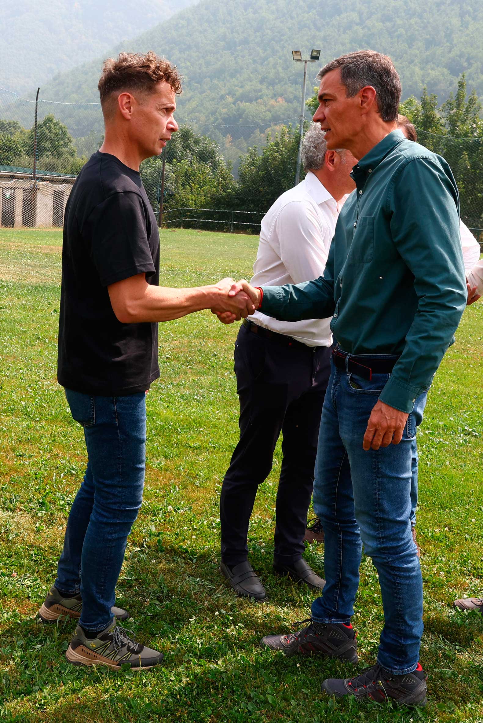 Así fue la visita de Pedro Sánchez a Orallo