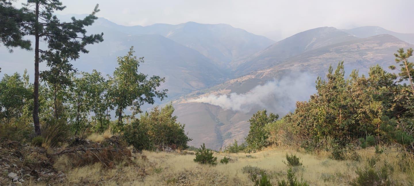 Así se originó el nuevo incendio provocado entre Fasgar e Igueña. | L.N.C. Así se originó el nuevo incendio provocado entre Fasgar e Igueña. | L.N.C.
