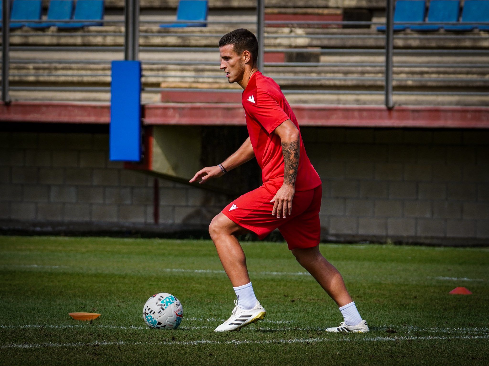 Barzic, durante un entrenamiento.