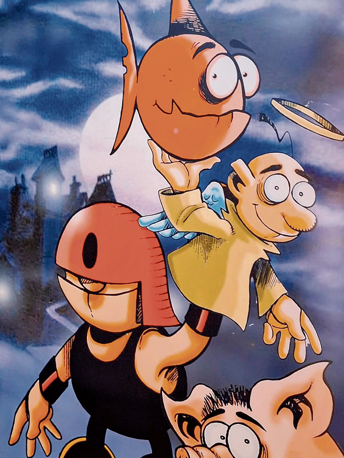 Una de las obras que puede verse en la exposición de Cabrillanes, del fallecido ilustrador Lolo.