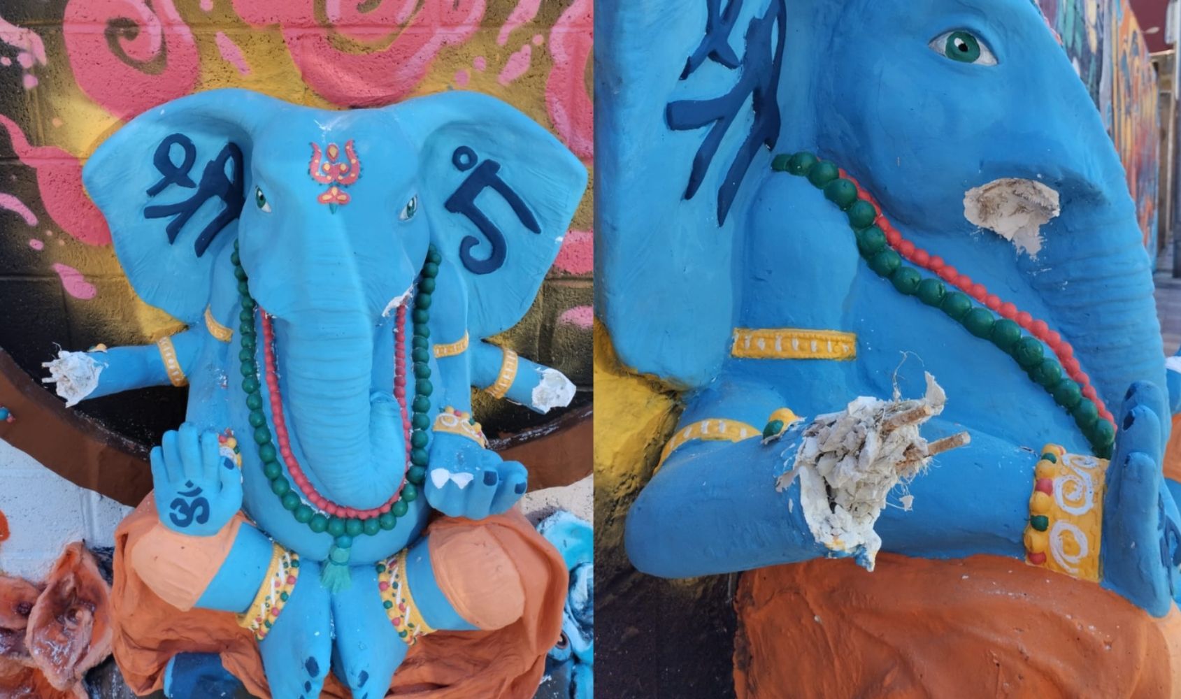 Vandalizan el mural homenaje a dos voluntarios fallecidos en los incendios de La Bañeza | FESTICAL ART AERO RAP